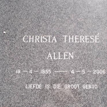 ALLEN Christa Therese 1955-2006