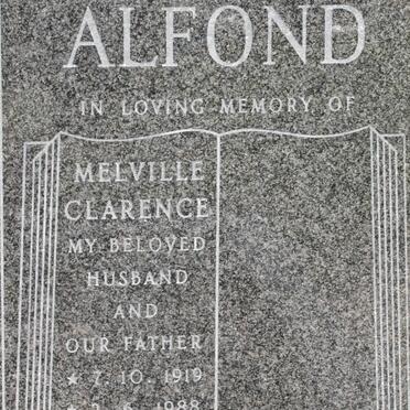 ALFOND Melville Clarence 1919-1988