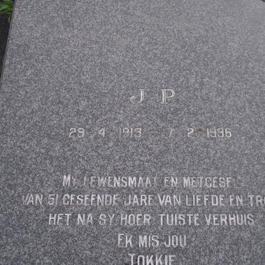 ALBERTS J.P. 1913-1996