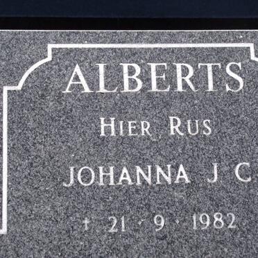 ALBERTS Johanna J.C. -1982