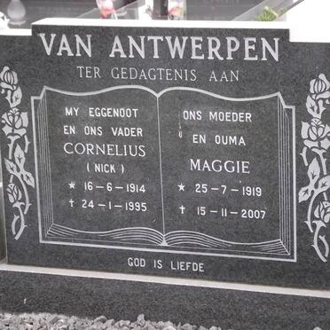 ANTWERPEN Cornelius Marthinus, van 1914-1995 &amp; M.E. 1919-2007