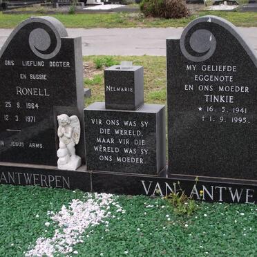 ANTWERPEN Ronell, van 1964-1971 :: ANTWERPEN Yvonne, van 1941-1995