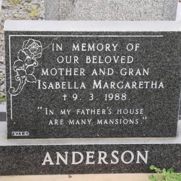 ANDERSON Isabella Margaretha -1988