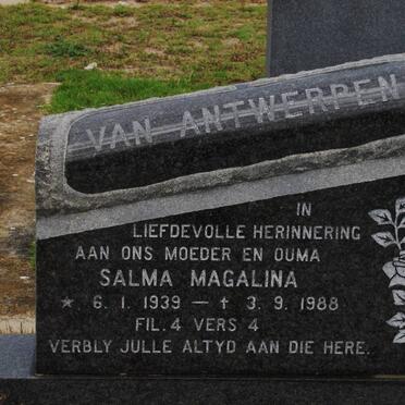 ANTWERPEN Salma Magalina, van 1939-1988