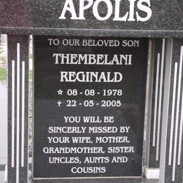 APOLIS Thembelani Reginald 1978-2005