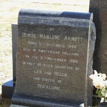 ARNOTT Denise Marlene 1940-1965