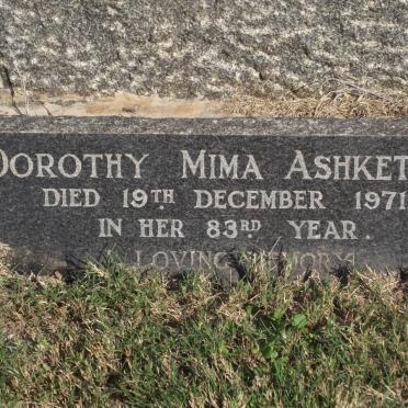ASHKETTLE Dorothy Mima -1971