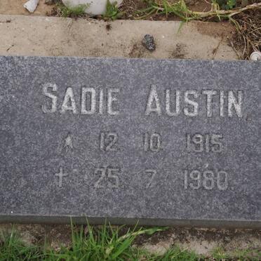 AUSTIN Sadie 1915-1980