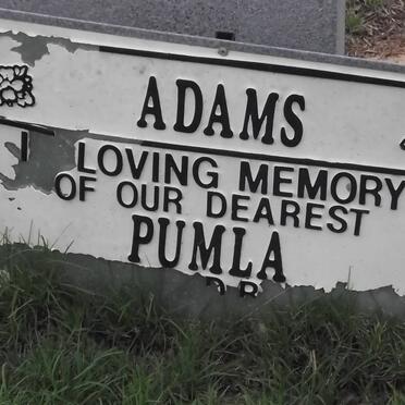 ADAMS Pumla 1964-2007