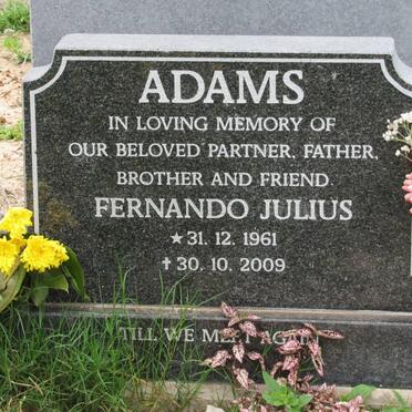ADAMS Fernando Julius 1961-2009