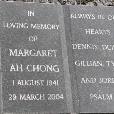 AH CHONG Margaret 1941-2004