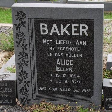 BAKER Alice 1894-1979