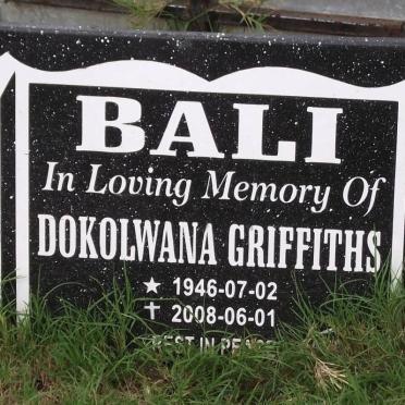 BALI Dokolwana Griffiths 1946-2008
