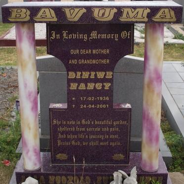 BAVUMA Diniwe Nancy 1936-2001