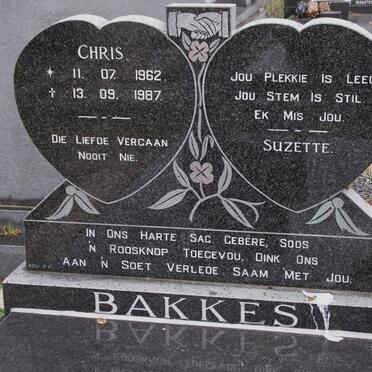 BAKKES Chris 1962-1987