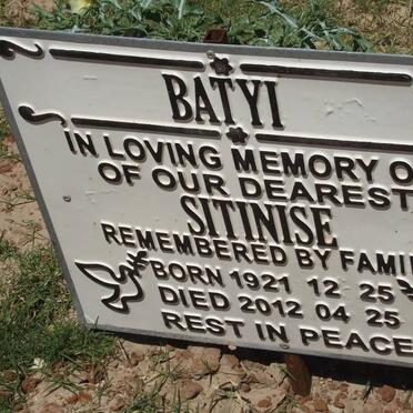 BATYI Sitinise 1921-2012