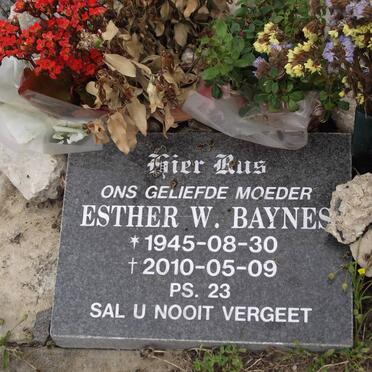 BAYNES Esther W. 1945-2010