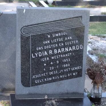 BARNARDO Lydia R. nee WESTRAADT 1953-1980