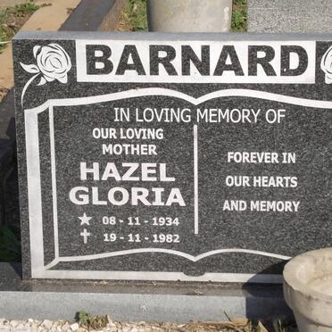 BARNARD - Hazel Gloria 1934-1982