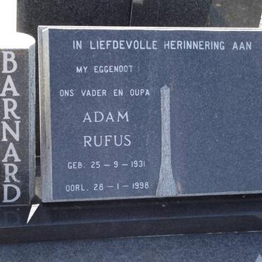 BARNARD Adam Rufus 1931-1998