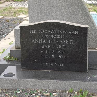 BARNARD Anna Elizabeth 1901-1971