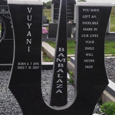 BAMBALAZA Vuyani 1975-2007