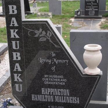 BAKUBAKU Happington Hamilton Malungisa 1920-2006