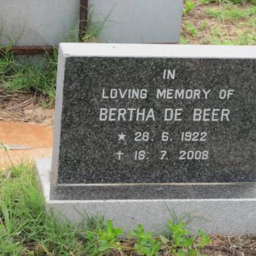 BEER Bertha, de 1922-2008