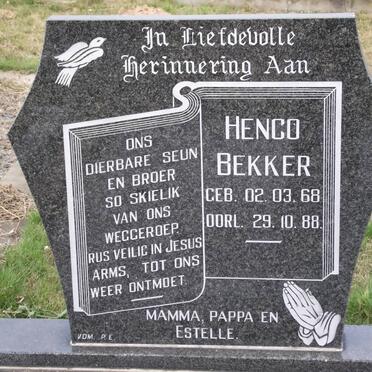 BEKKER Henco 1968-1988 :: HENEGAN Estelle 1972-2008