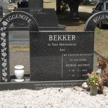 BEKKER Petrus Jacobus 1928-1985