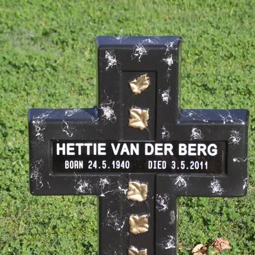 BERG Hettie, van der 1940-2011