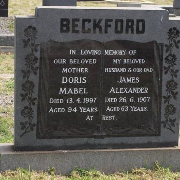 BECKFORD James Alexander -1967 &amp; Doris Mabel -1997 &amp; 