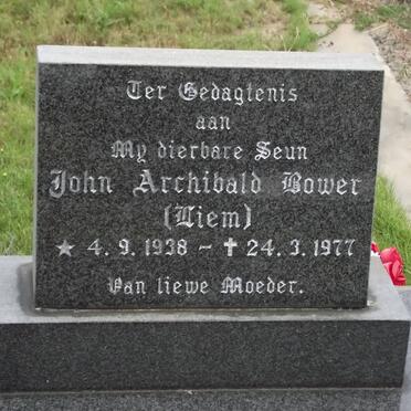 BOWER John Archibald 1938-1977