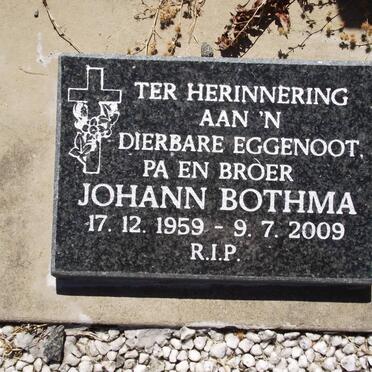 BOTHMA Johann 1959-2009