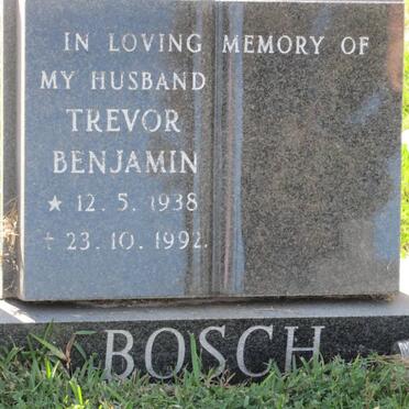 BOSCH Trevor Benjamin 1938-1992