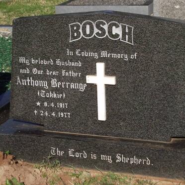 BOSCH Anthony Berrange 1917-1977