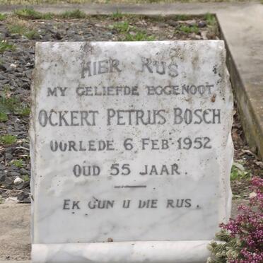 BOSCH Ockert Petrus -1952