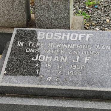 BOSHOFF Johan J.F. 1938-1974