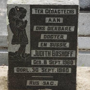 BOSHOFF Judith 1960-1960