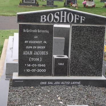 BOSHOFF Adam Jacobus 1946-2000