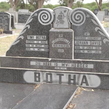 BOTHA Johann David 1891-1961 &amp; Tiny LE ROUX 1904-1995