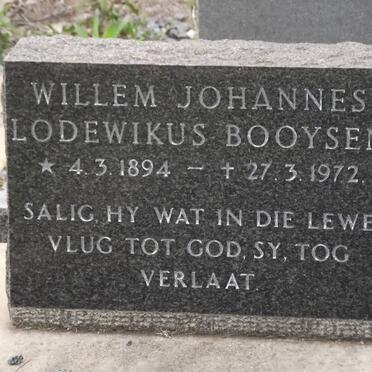 BOOYSEN Willem Johannes Lodewikus 1894-1972