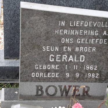 BOWER Gerald 1962-1982