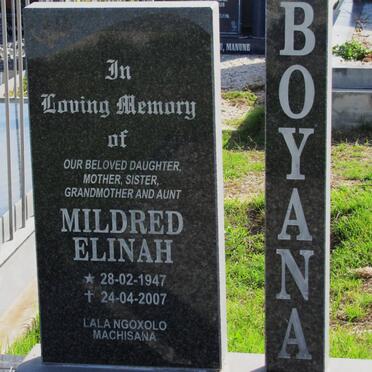BOYANA Mildred Elinah 1947-2007
