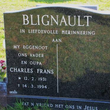BLIGNAULT Charles Frans 1931-1994