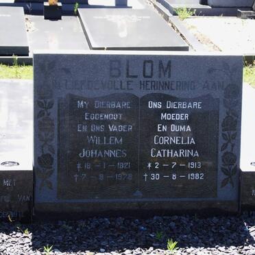 BLOM Willem Johannes 1921-1978 &amp; Cornelia Catharina 1913-1982