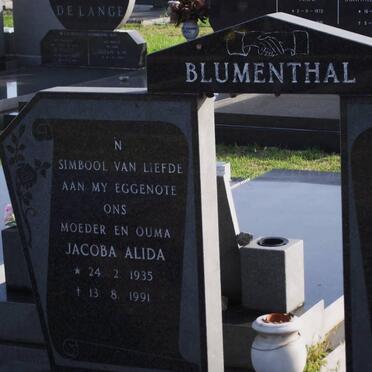 BLUMENTHAL Jacoba Alida 1935-1991