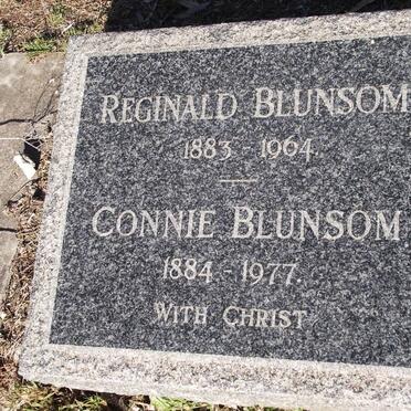 BLUNSOM Reginald 1883-1964 &amp; Connie 1884-1977