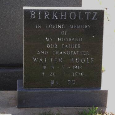 BIRKHOLTZ Walter Adolf 1913-1978
