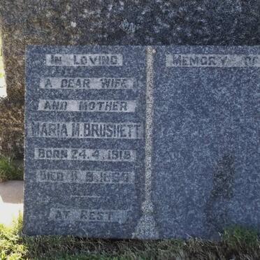 BRUSHETT Maria M. 1918-1960